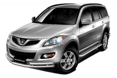 Защита порогов с алюм. площадкой 51мм (НПС) GREAT WALL HOVER H5 2011-/ HAVAL H5 2020-