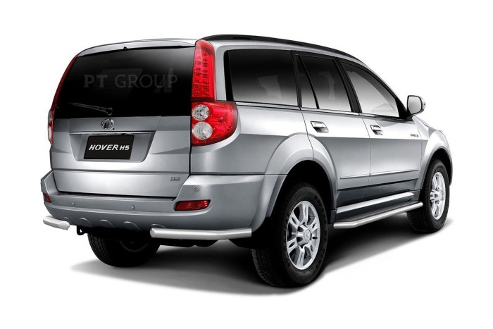 Защита порогов с алюм. площадкой 51мм (НПС) GREAT WALL HOVER H5 2011-/ HAVAL H5 2020-
