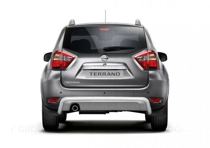 Защита заднего бампера 51 мм (ППК) на Nissan Terrano 2014-/ RENAULT Duster 2012-