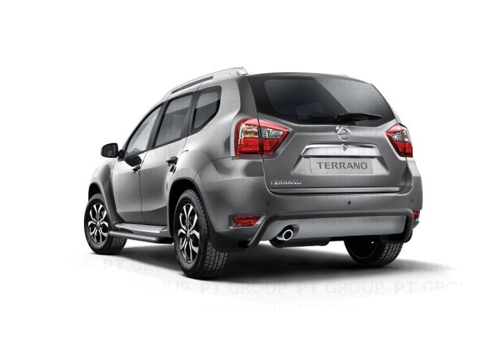 Защита заднего бампера 51 мм (ППК) на Nissan Terrano 2014-/ RENAULT Duster 2012-