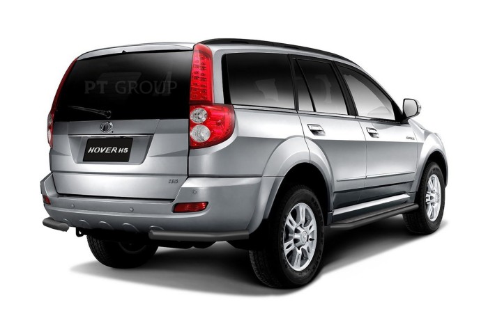 Защита порогов с алюм. площадкой 51мм ШАГРЕНЬ (ППК) GREAT WALL Hover H5 2011-/ HAVAL H5 2020-