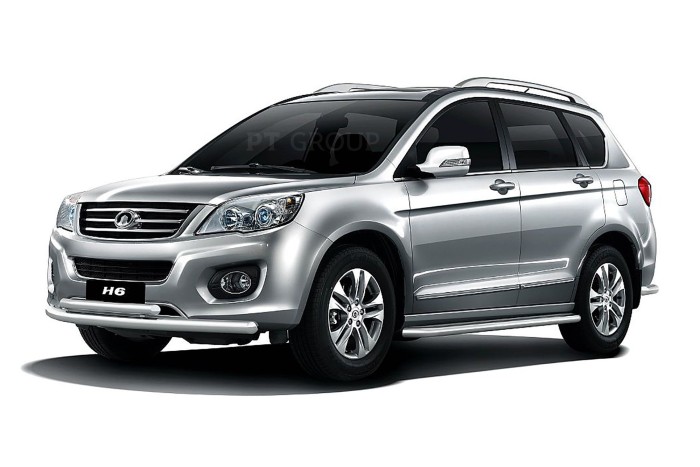 Защита порогов с алюм. площадкой 51мм (НПС) GREAT WALL HOVER H6 2013-