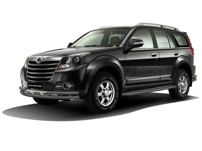 Защита порогов с алюм. площадкой 51мм ШАГРЕНЬ (ППК) GREAT WALL HOVER H3 2014-2016