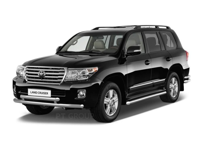 Защита порогов окантовка 51мм (НПС) TOYOTA LC 200 2014-