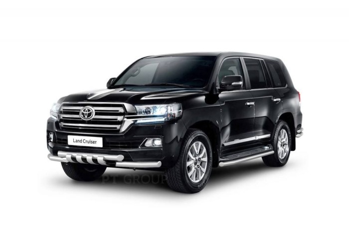Защита порогов окантовка 63мм (НПС) TOYOTA LAND CRUISER 200 2014-