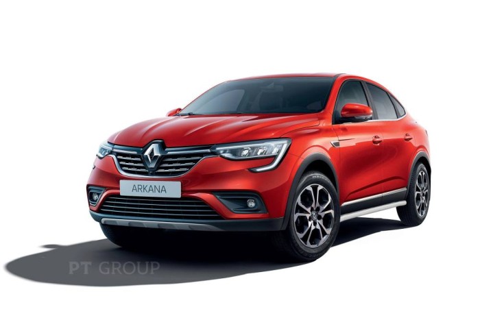 Защита порогов вогнутая 51мм ИСКРА (ППК) RENAULT Arkana 2019-