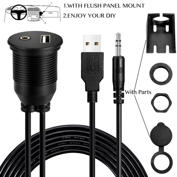 Розетка-удлинитель USB/AUX CU-3