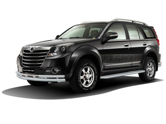 Защита порогов с алюм. площадкой 51мм ИСКРА (ППК) GREAT WALL HOVER H3 2014-2016