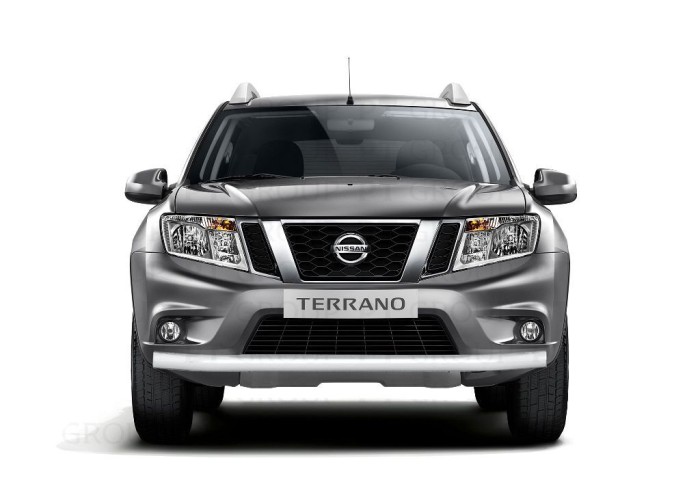 Защита переднего бампера одинарная 63мм (ППК) RENAULT Duster 2016-20/ NISSAN Terrano 2014-
