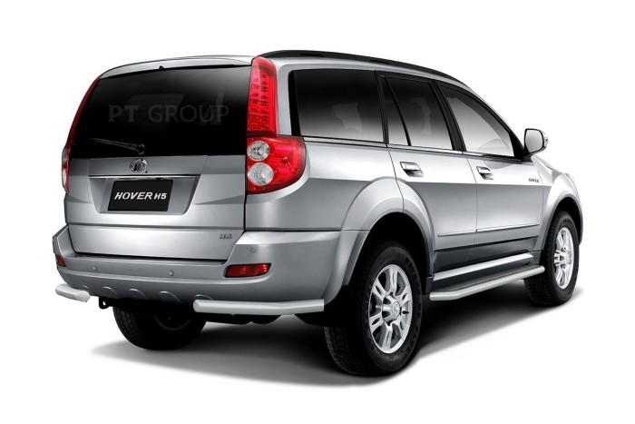 Защита порогов с алюм. площадкой 51мм ИСКРА (ППК) GREAT WALL Hover H5 2011-/ HAVAL H5 2020-