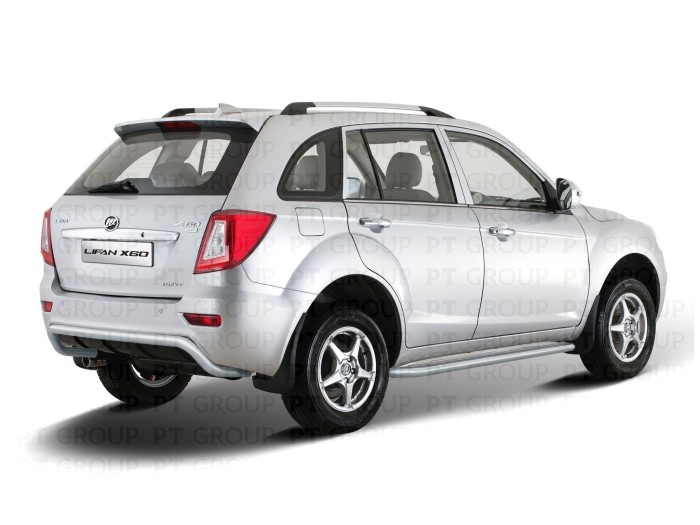 Защита порогов с алюм. площадкой 51мм ИСКРА (ППК) LIFAN X60 2012-