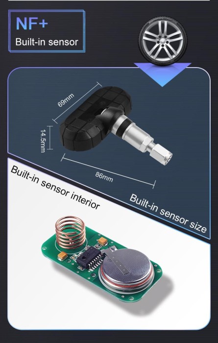 Careud T812 Система контроля давления в шинах
