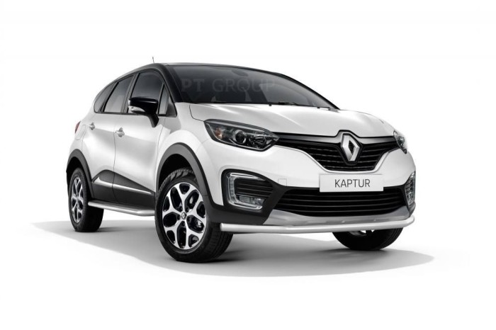 Защита переднего бампера одинарная 63мм (НПС) RENAULT Kaptur 2016-