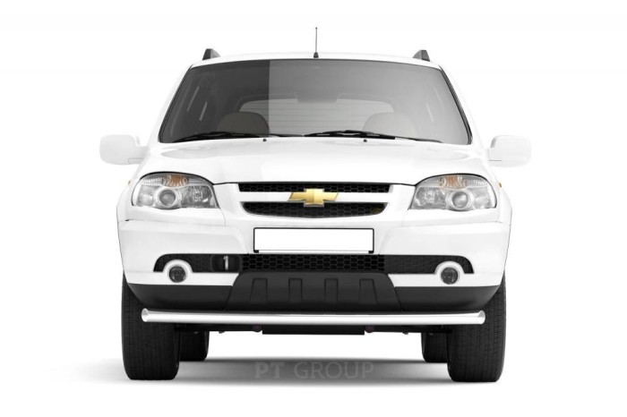 Защита переднего бампера одинарная 63мм (НПС) CHEVROLET Niva 2009-2020 / LADA Niva 2020-