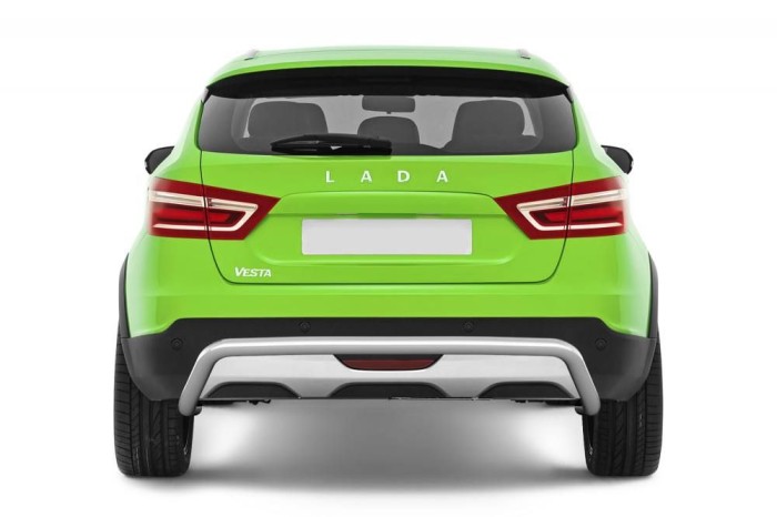 Защита заднего бампера 51мм (НПС) LADA Vesta SW Cross 2017-