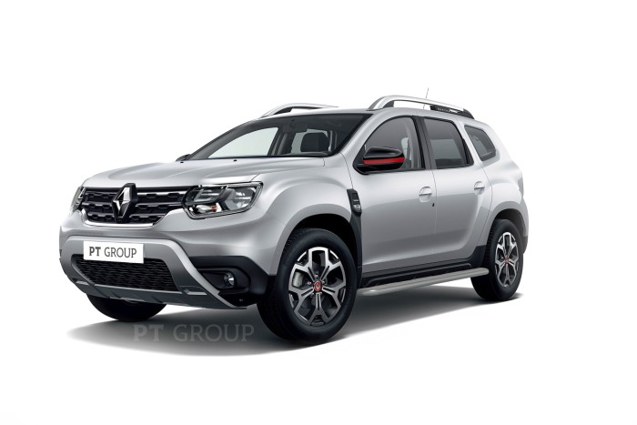 Защита порогов с алюм. площадкой 51 мм ИСКРА  (ППК) RENAULT Duster 2021-