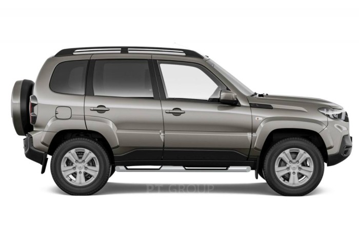 Защита порогов с накладками  63мм ИСКРА (ППК) LADA Niva Travel 2021-/ LADA Niva 2020-/ CHEVROLET Niva 2009-2020