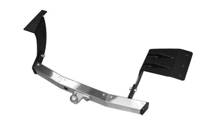 ТСУ /тип F/ с НЕРЖ накладкой MITSUBISHI Outlander XL 2007-2012/ CITROEN С-Сrosser 2007-2012/ PEUGEOT 4007 2007-2012