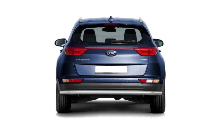 Защита заднего бампера одинарная 63мм (НПС) KIA Sportage 2016-2018