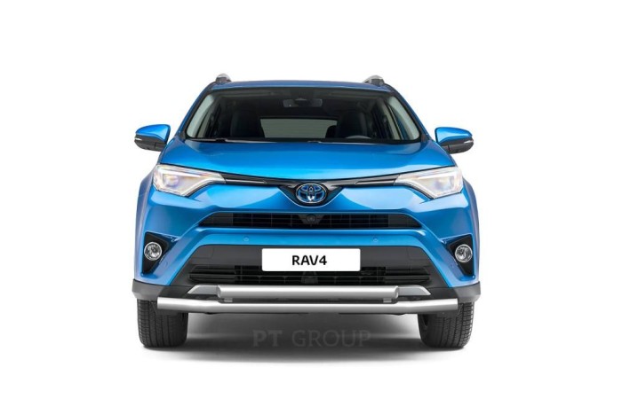 Защита переднего бампера двойная 63/63мм (НПС) TOYOTA RAV4 2013-2018