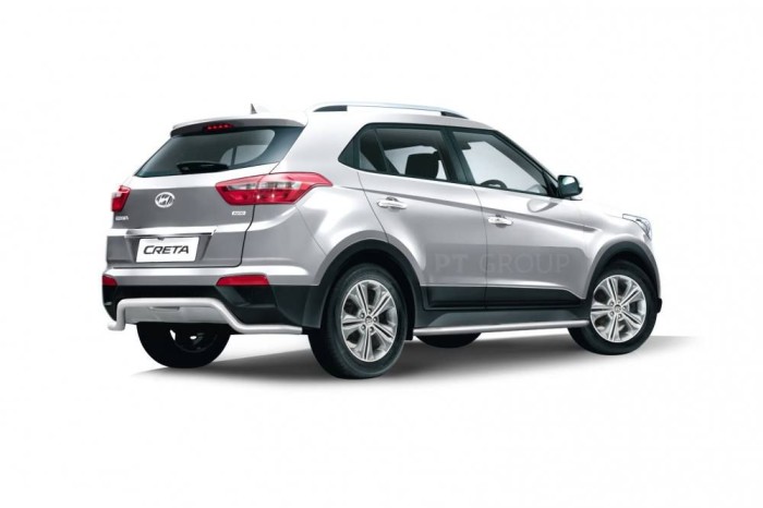 Защита заднего бампера 51мм "Волна" (НПС) HYUNDAI Creta 2016-2020