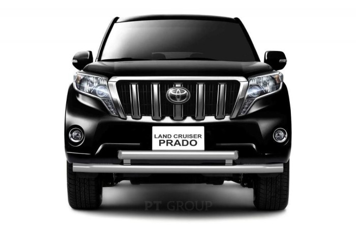Защита переднего бампера двойная 63/63мм (НПС) TOYOTA LAND CRUISER PRADO 150 2013-2016