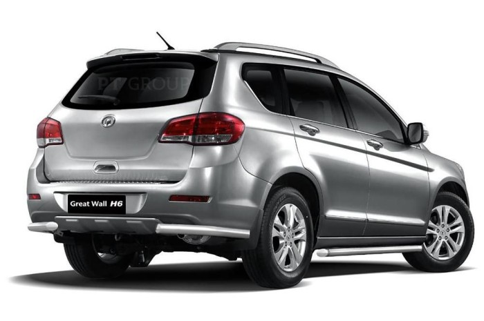 Защита заднего бампера угловая 63мм (НПС) GREAT WALL Hover H6 2013-