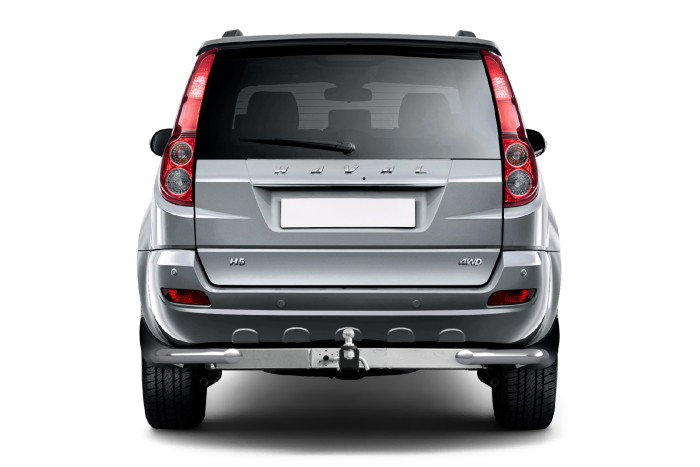 Защита заднего бампера угловая 63мм (НПС) HAVAL H5 2020-