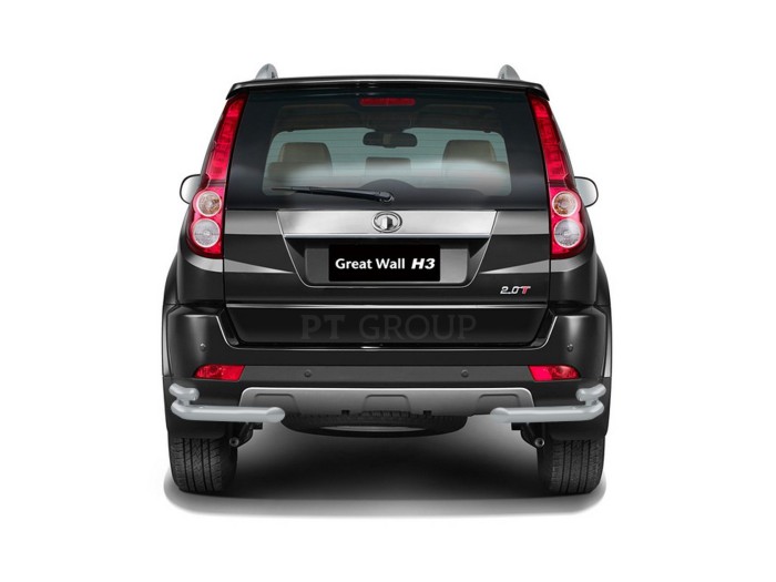 Защита заднего бампера двойная угловая 63/51мм ИСКРА (ППК) GREAT WALL Hover H3 2014-2016