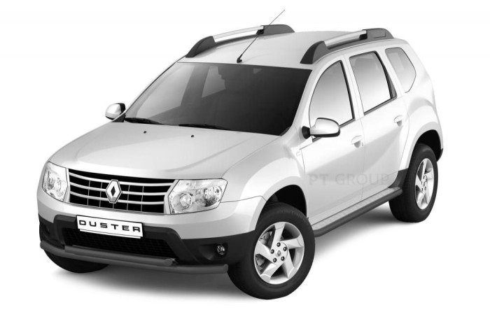 Защита порогов с алюм. площадкой 51мм «Эстонец» (ППК) RENAULT Duster 2012-20/ NISSAN Terrano 2014-