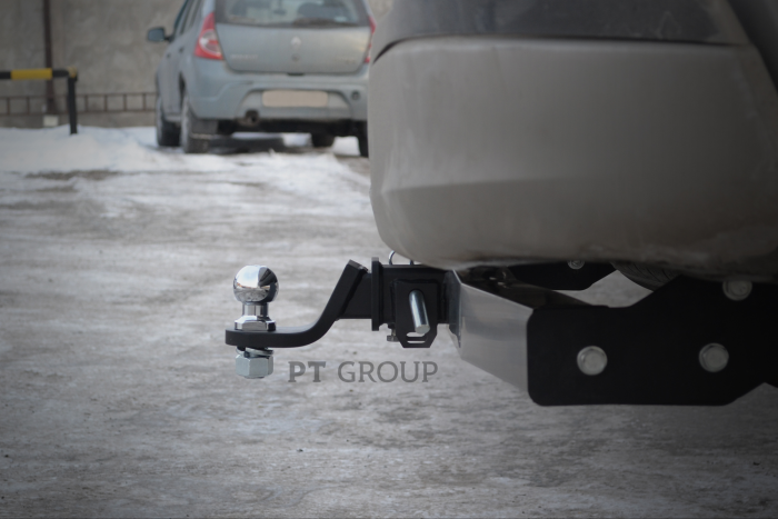 ТСУ /съемный квадрат/ с НЕРЖ накладкой Changan Hunter Plus 2023-