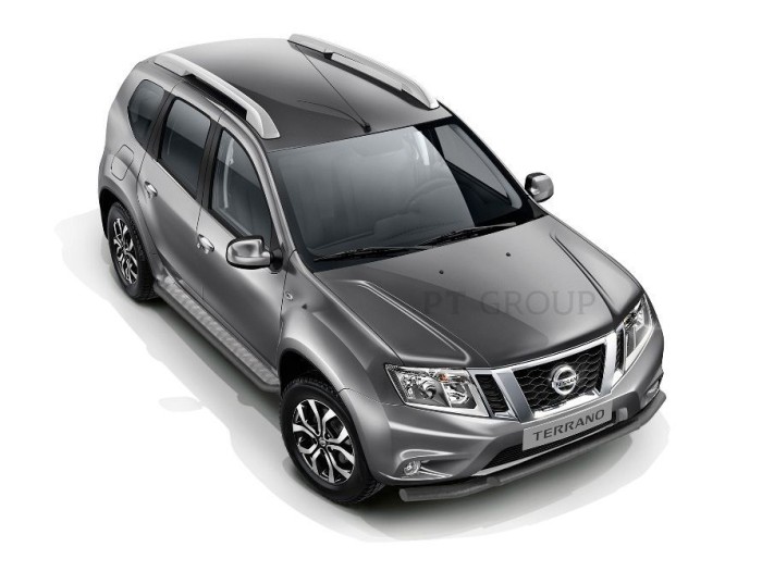 Защита порогов с алюм. площадкой 51мм «Эстонец» ИСКРА (ППК) RENAULT Duster 2012-20/ NISSAN Terrano 2014-
