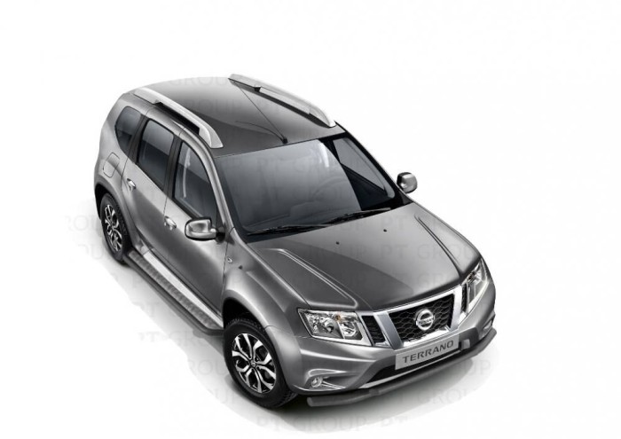 Защита порогов с алюм. площадкой 51мм ИСКРА (ППК) RENAULT Duster 2012-20/ NISSAN Terrano 2014-