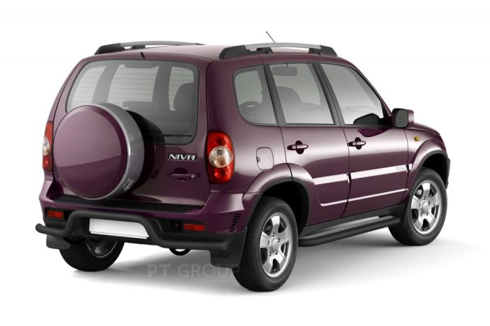 Защита порогов с алюм. площадкой 51мм (ППК) CHEVROLET Niva 2009-2020/ LADA Niva 2020-/ LADA Niva Travel 2021-