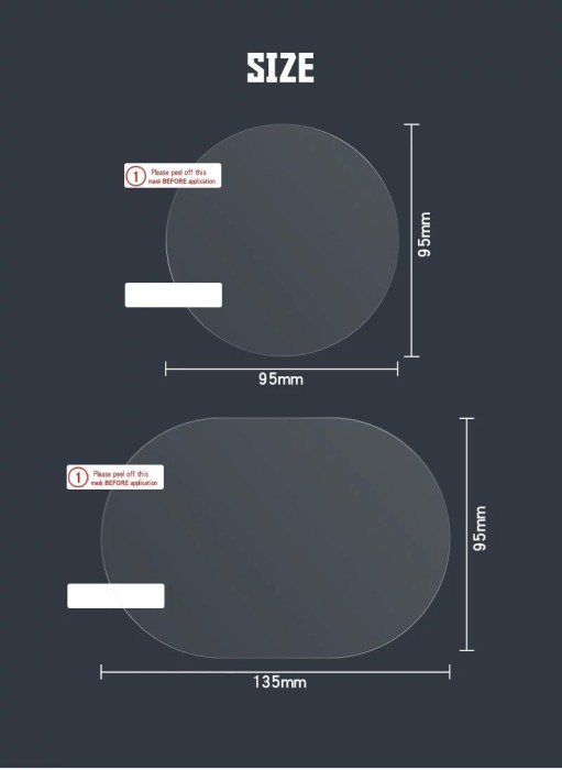 "Антидождь" Водоотталкивающая пленка на зеркало заднего вида