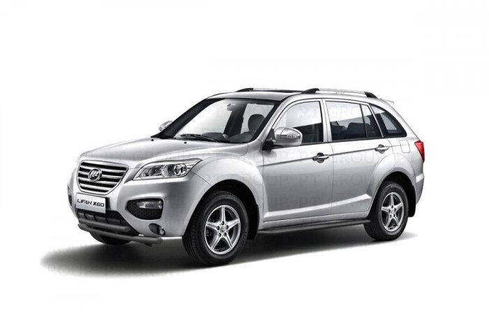 Защита порогов с алюм. площадкой 51мм ШАГРЕНЬ (ППК) LIFAN X60 2012-