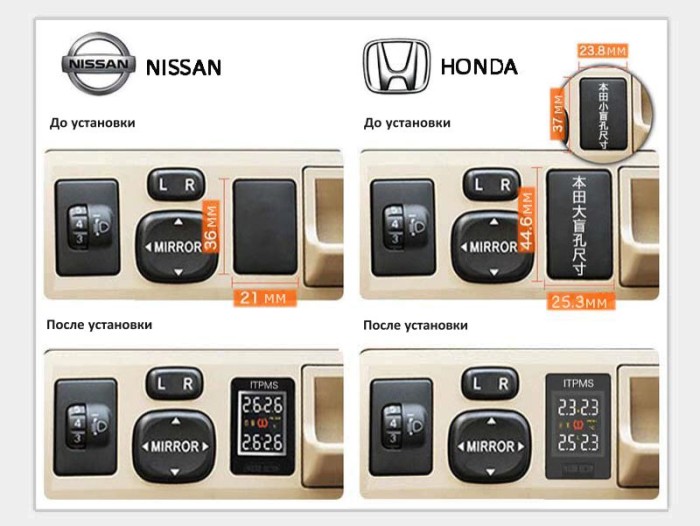 Cистема контроля давления в шинах Careud U912 для Toyota