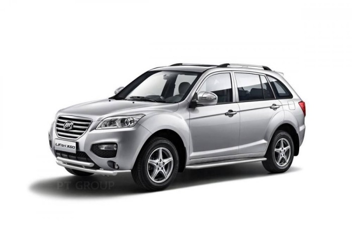 Защита порогов с алюм. площадкой 51мм (НПС) LIFAN X60 2012-