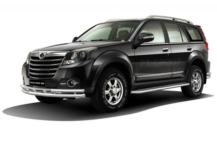Защита переднего бампера двойная с углами 63/51мм (НПС) GREAT WALL Hover H3 2017-
