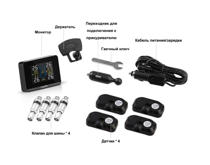 Careud U906 система контроля давления в шинах