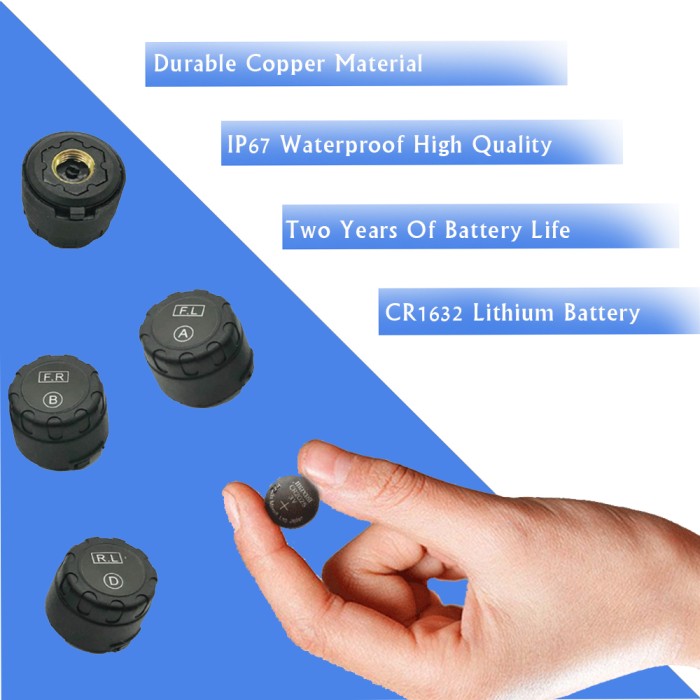 Riboton С-120 mini (внешние датчики)  Система контроля давления в шинах