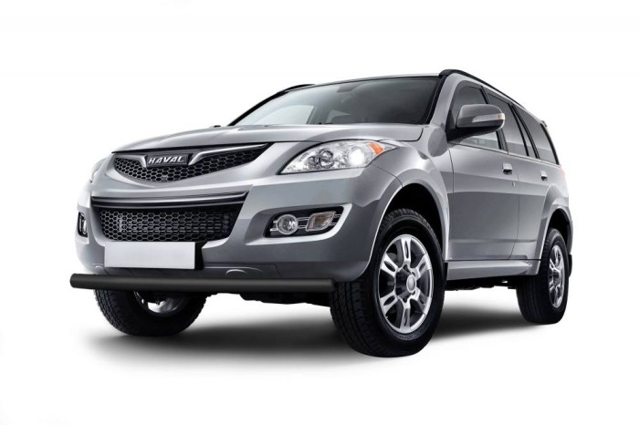 Защита переднего бампера одинарная 63мм ШАГРЕНЬ (ППК) HAVAL H5 2020-