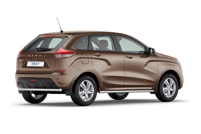 Защита порогов прямая 51мм (НПС) LADA XRay 2016-