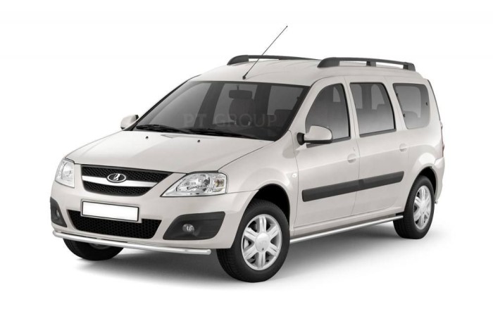 Защита порогов прямая 51мм (НПС) LADA Largus 2012-