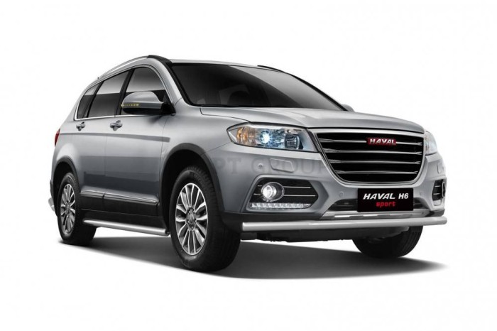 Защита порогов прямая 63мм (НПС) HAVAL H6 2014-