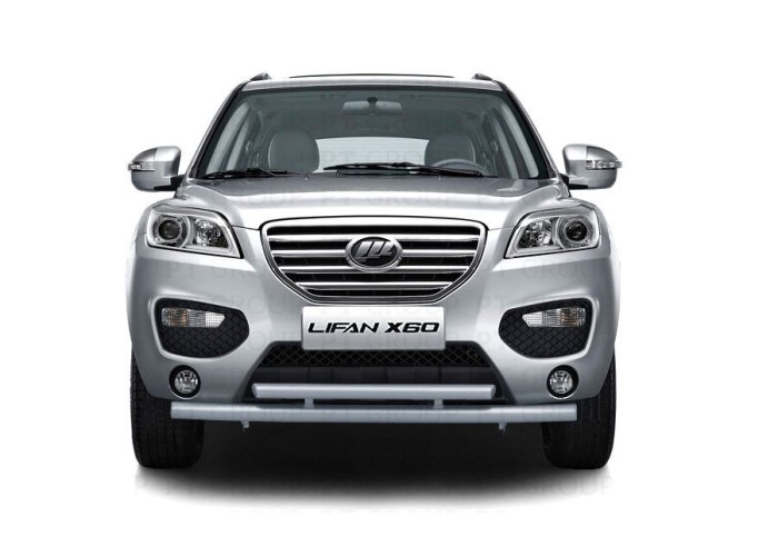 Защита переднего бампера двойная 63/51мм ИСКРА (ППК) LIFAN X60 2012-2016