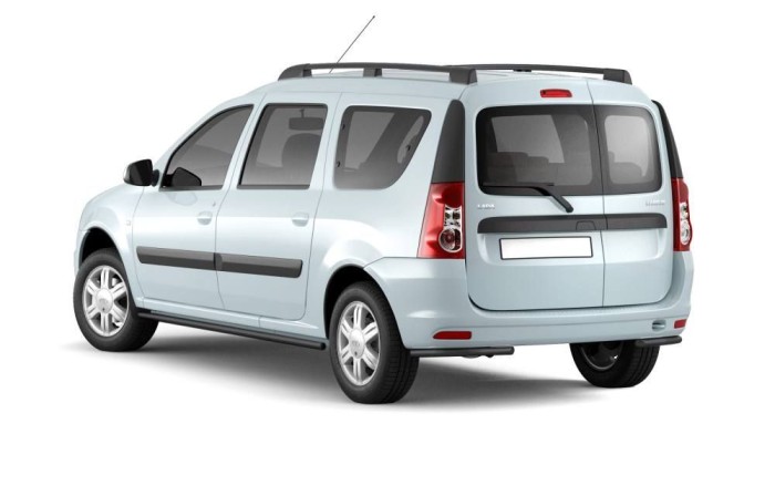 Защита порогов прямая 51мм ИСКРА (ППК) LADA Largus 2012-