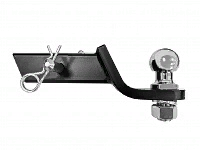 ТСУ /съемный квадрат/ С НЕРЖ Накладкой TOYOTA Fortuner 2016-2020 (до рестайлинга)