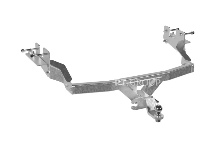 ТСУ /съемный квадрат/ С НЕРЖ Накладкой TOYOTA Fortuner 2016-2020 (до рестайлинга)