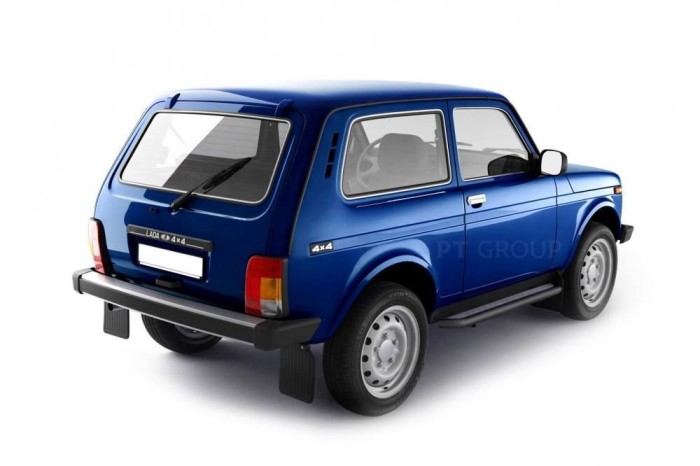 Защита порогов с алюм. площадкой 51мм (ППК) LADA "4х4 2121" 1995-/ "4x4 URBAN" 2015-